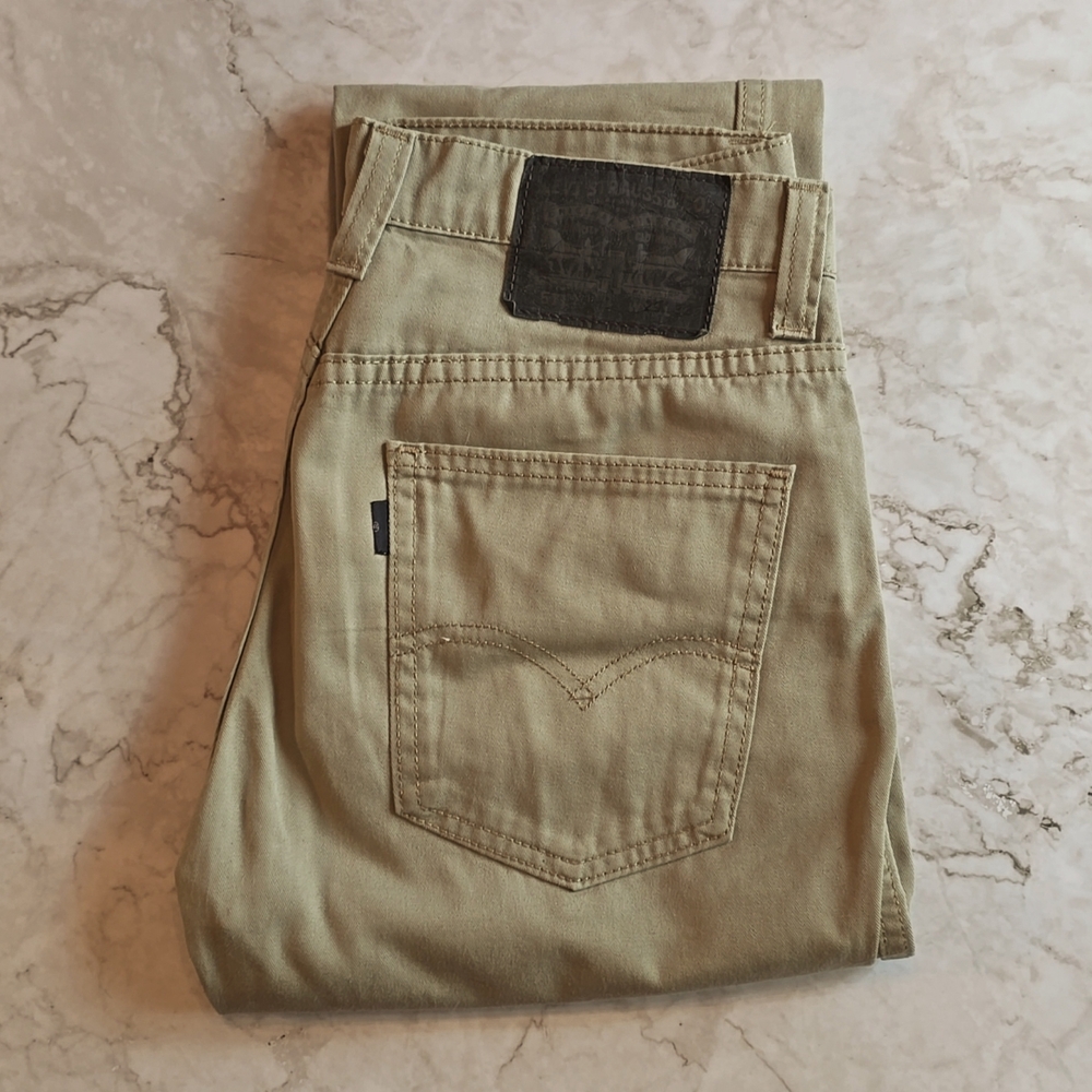 29 x 32 Levi's 511 Men's soft khaki 5-pocket pants